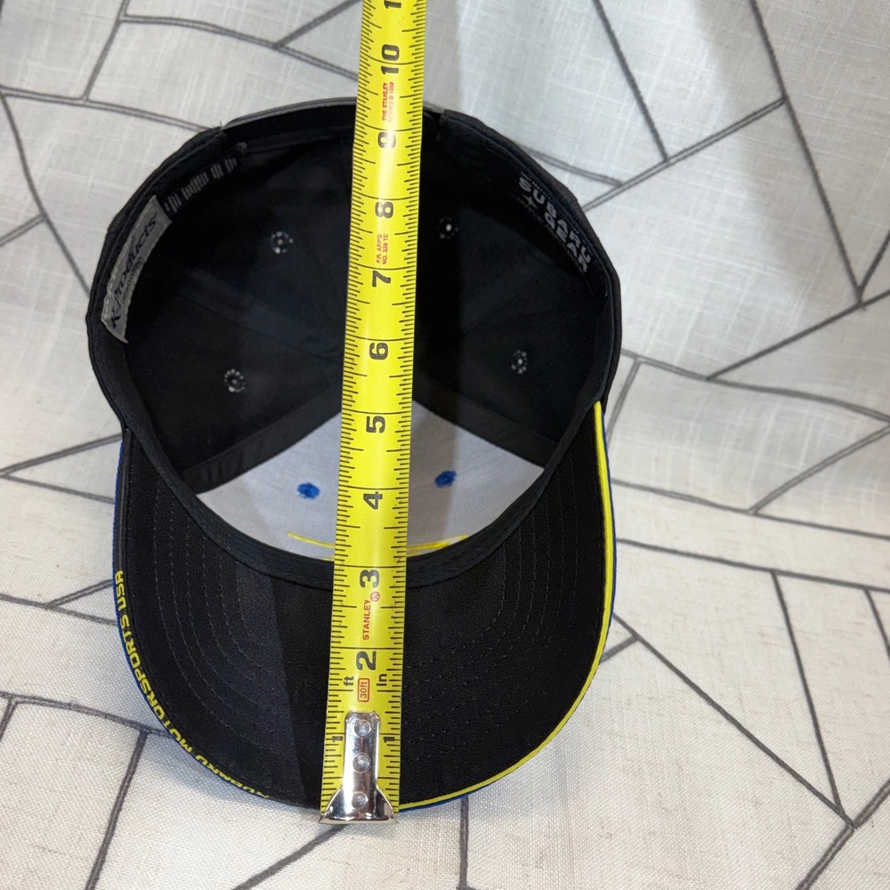 Subaru Motorsports USA Hat OS Blue Black Snapback K-Products Racing Cap - Picture 9 of 9